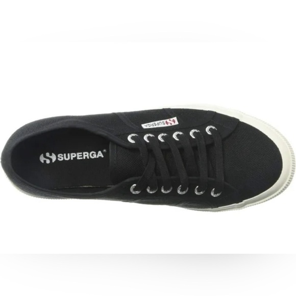 SUPERGA Woman’s Platform Black Canvas - EUC - Picture 2 of 10